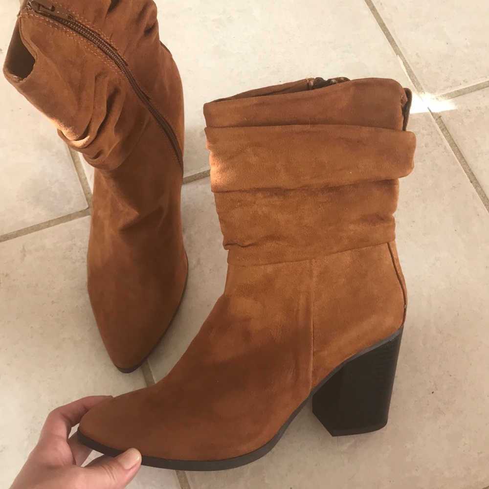 Brown suede ankle boots cowgirl